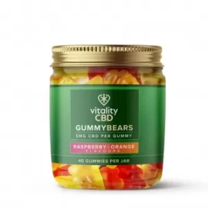 CBD Gummibärchen Himbeere & Orange